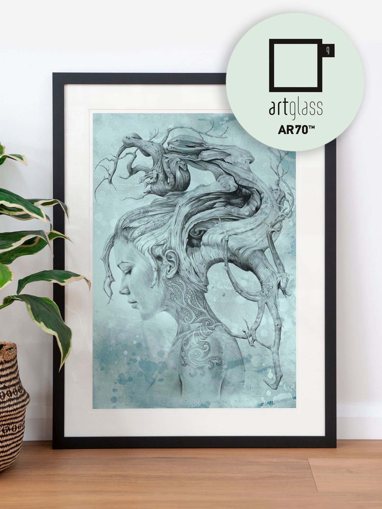 'Contemplation - Blue' art print