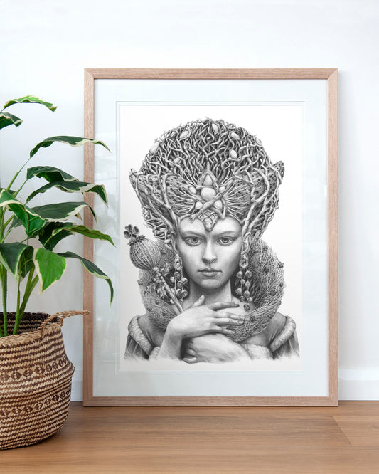 'Christmas Angel' art print