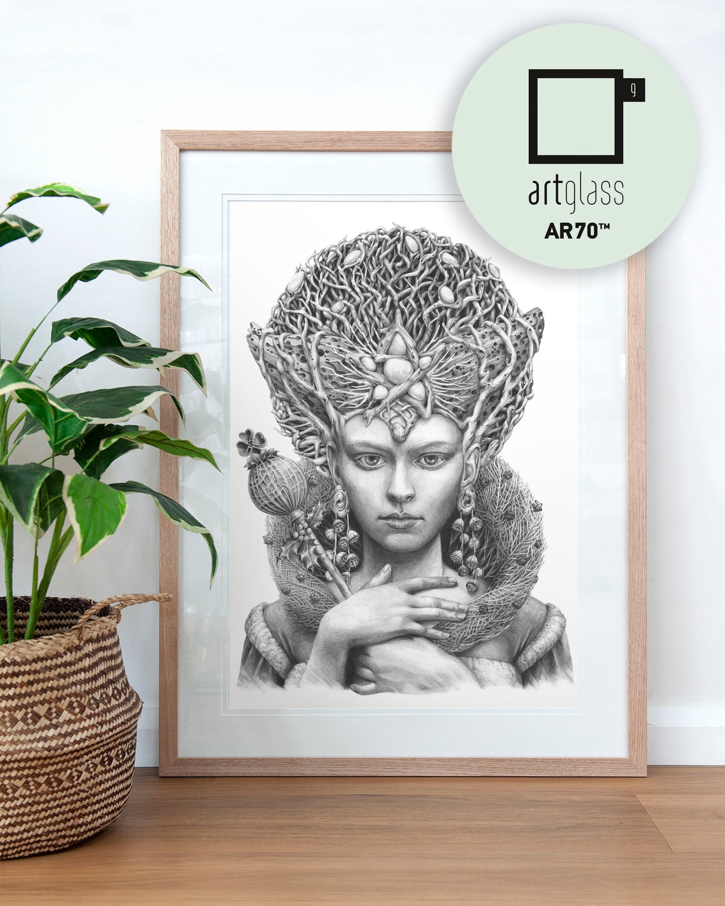 'Christmas Angel' art print