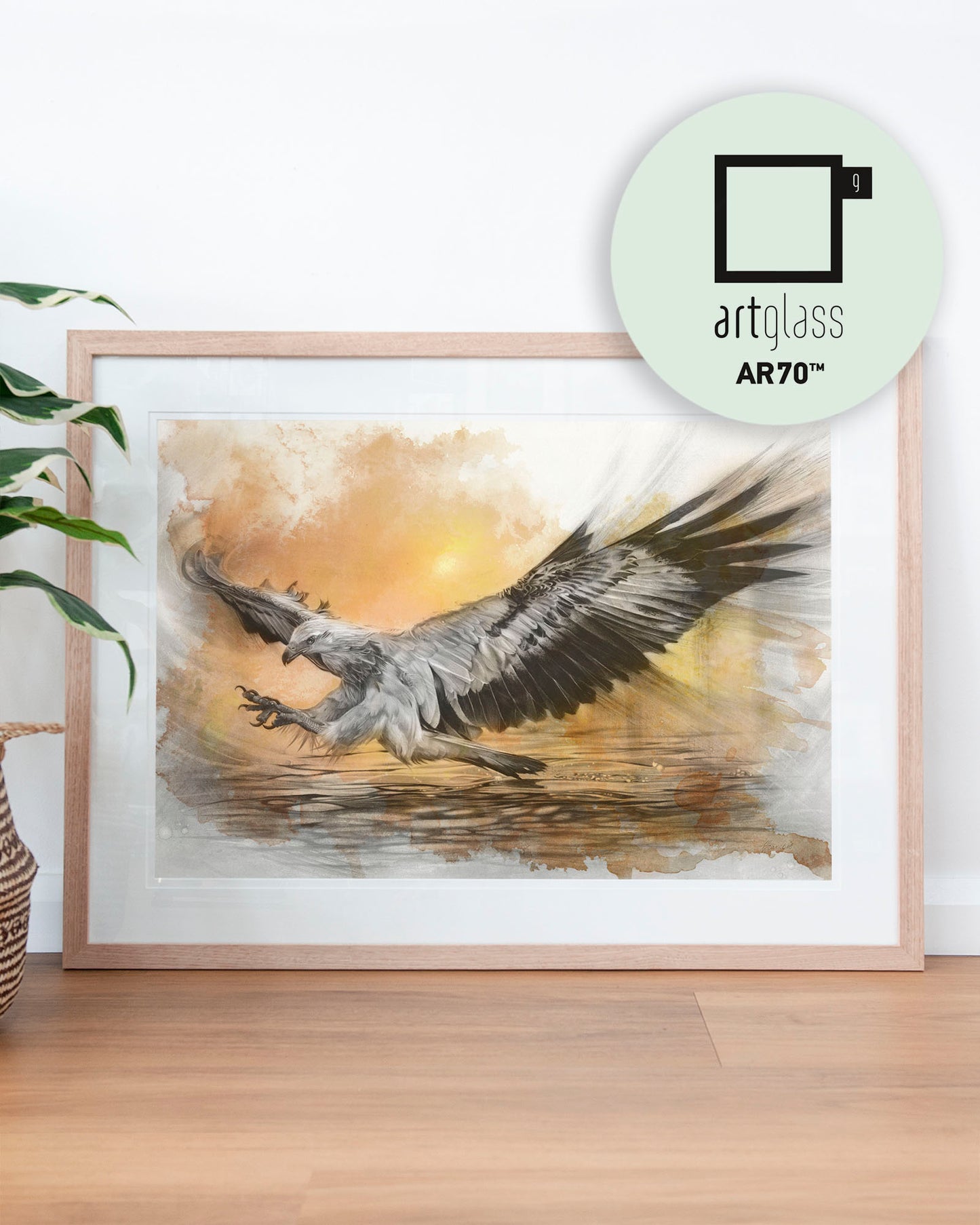 'White-bellied Sea Eagle Sunset' art print