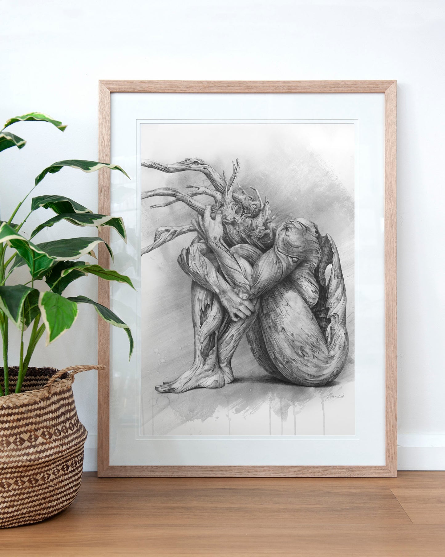'Skin Deep'- greyscale art print