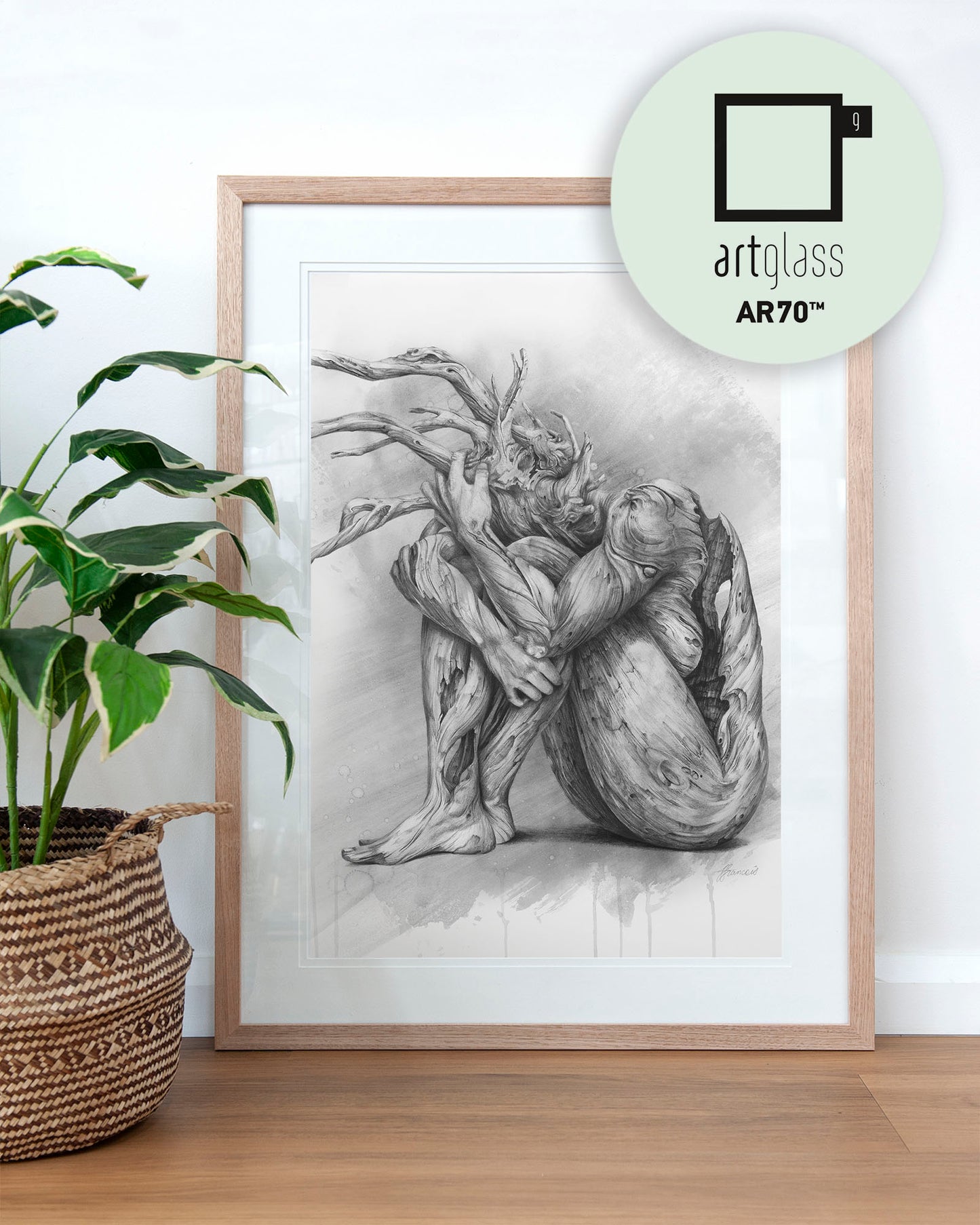 'Skin Deep'- greyscale art print