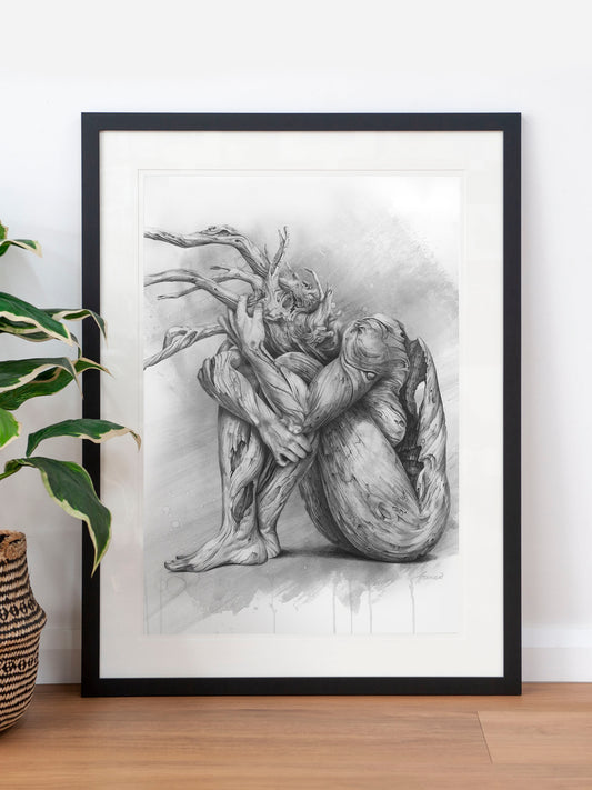 'Skin Deep'- greyscale art print