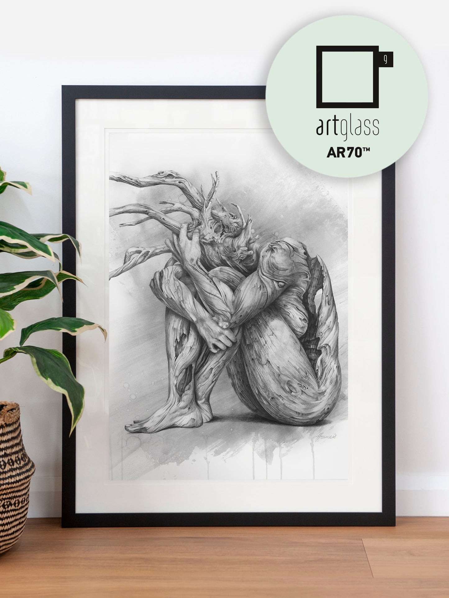 'Skin Deep'- greyscale art print
