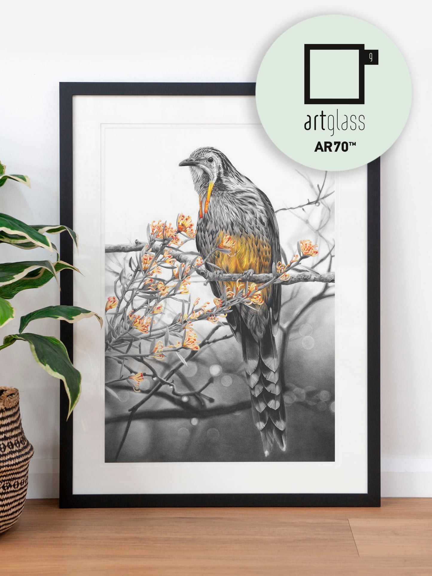 'Yellow Wattlebird' art print