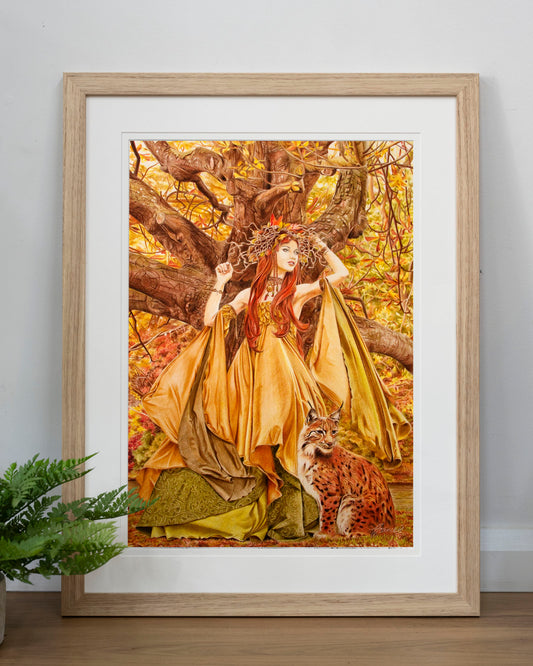 'Autumn Fairy' art print