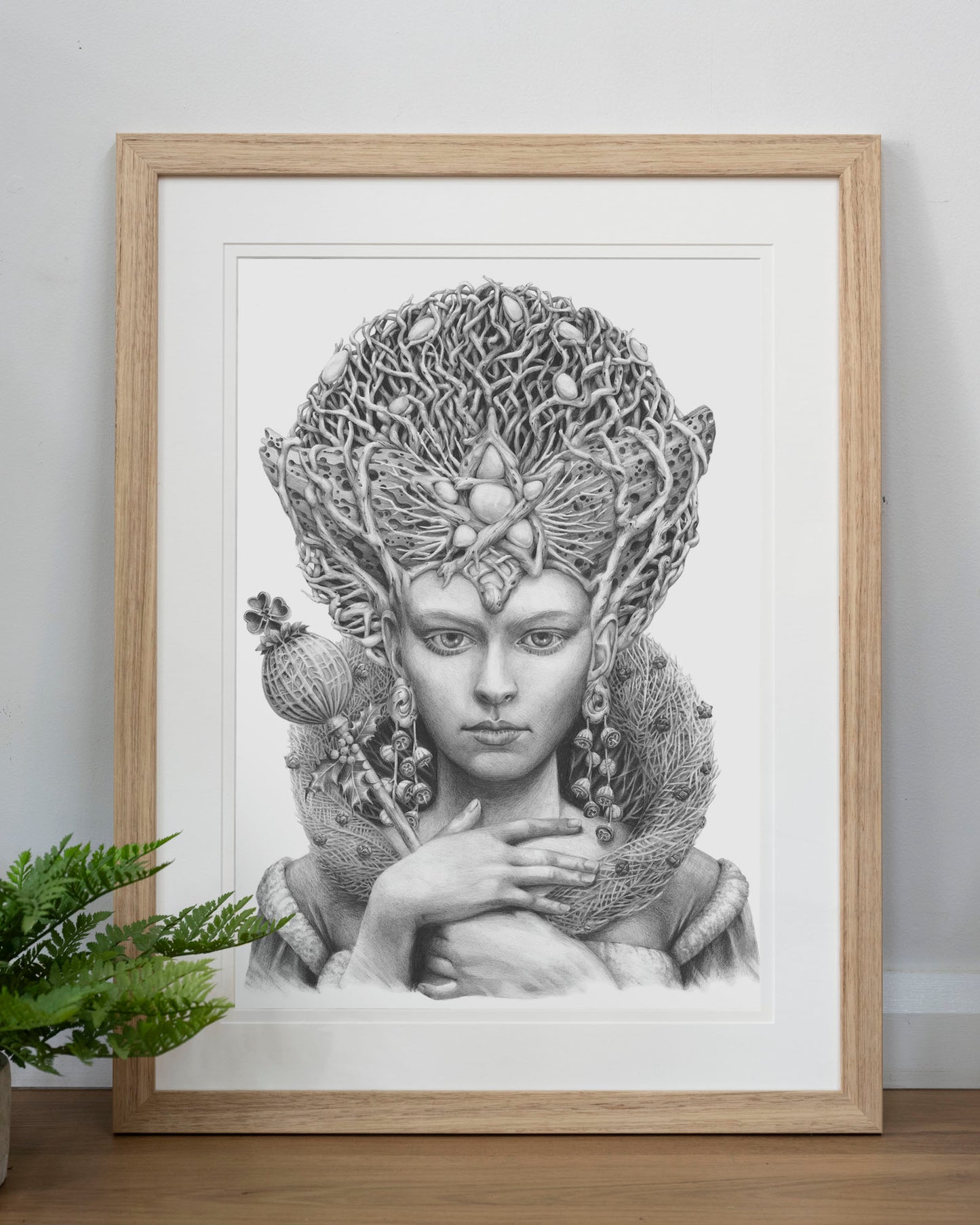 'Christmas Angel' art print