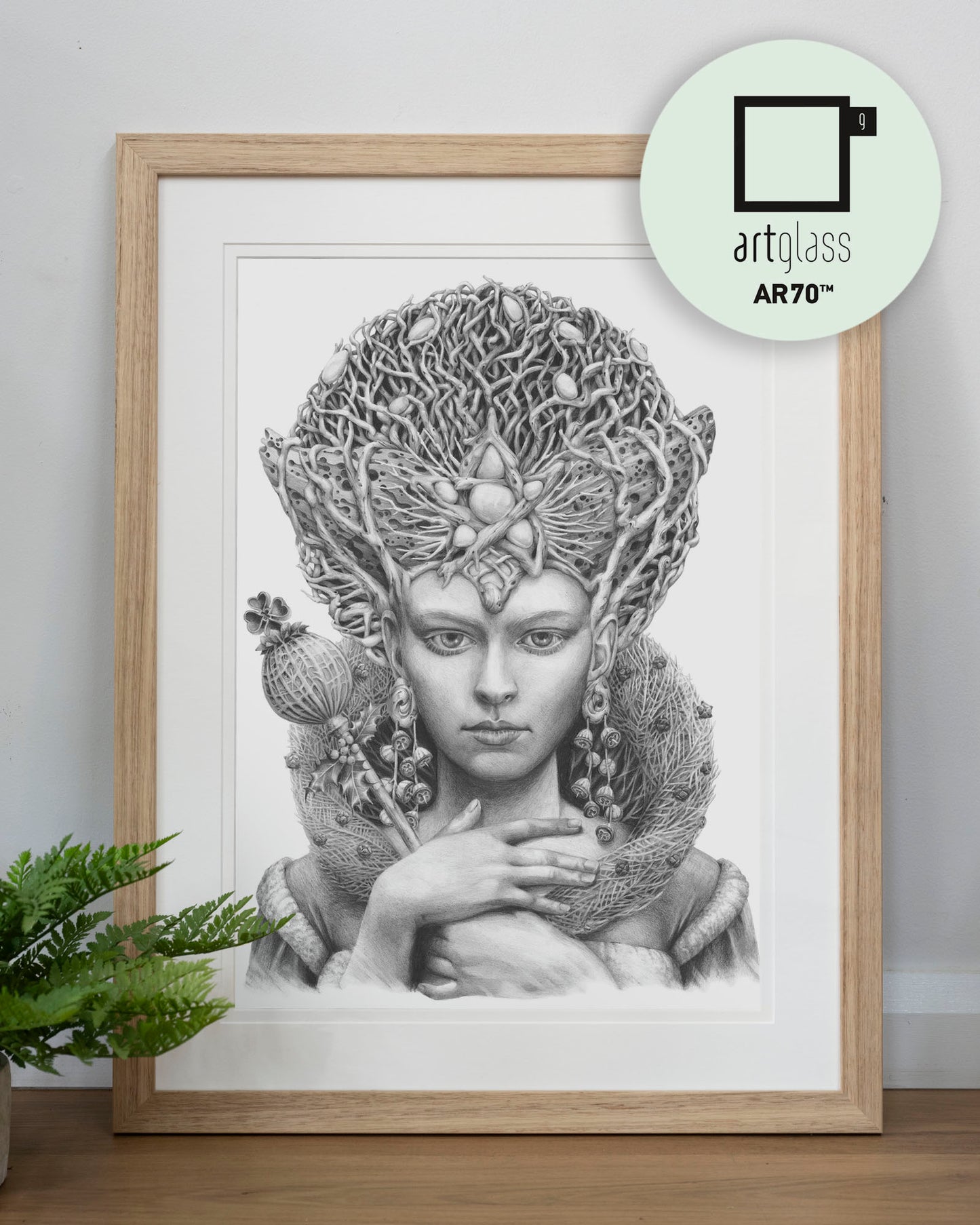 'Christmas Angel' art print