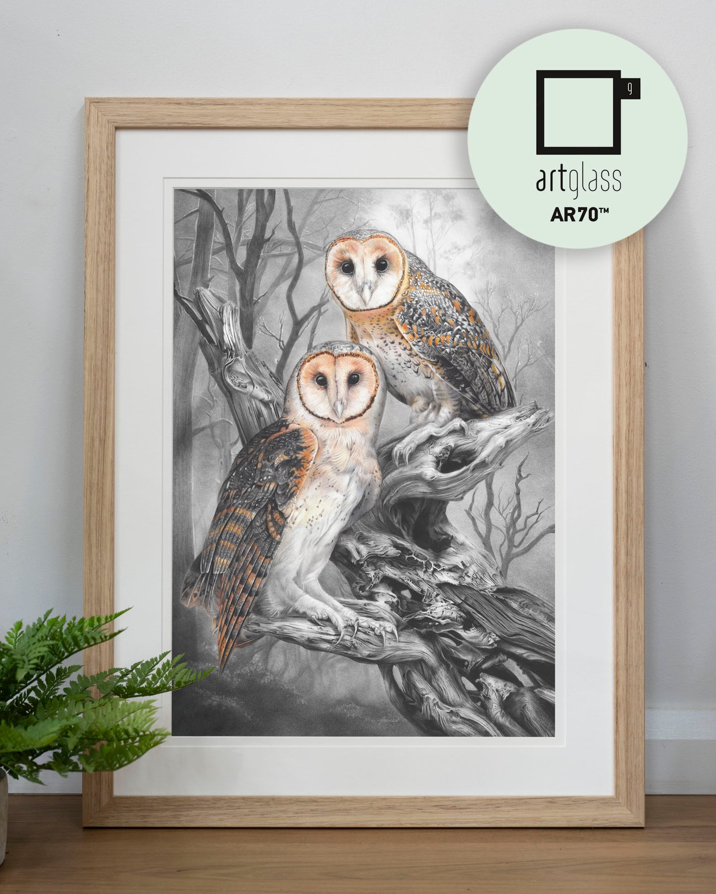 'Tasmanian Masked Owls' art print