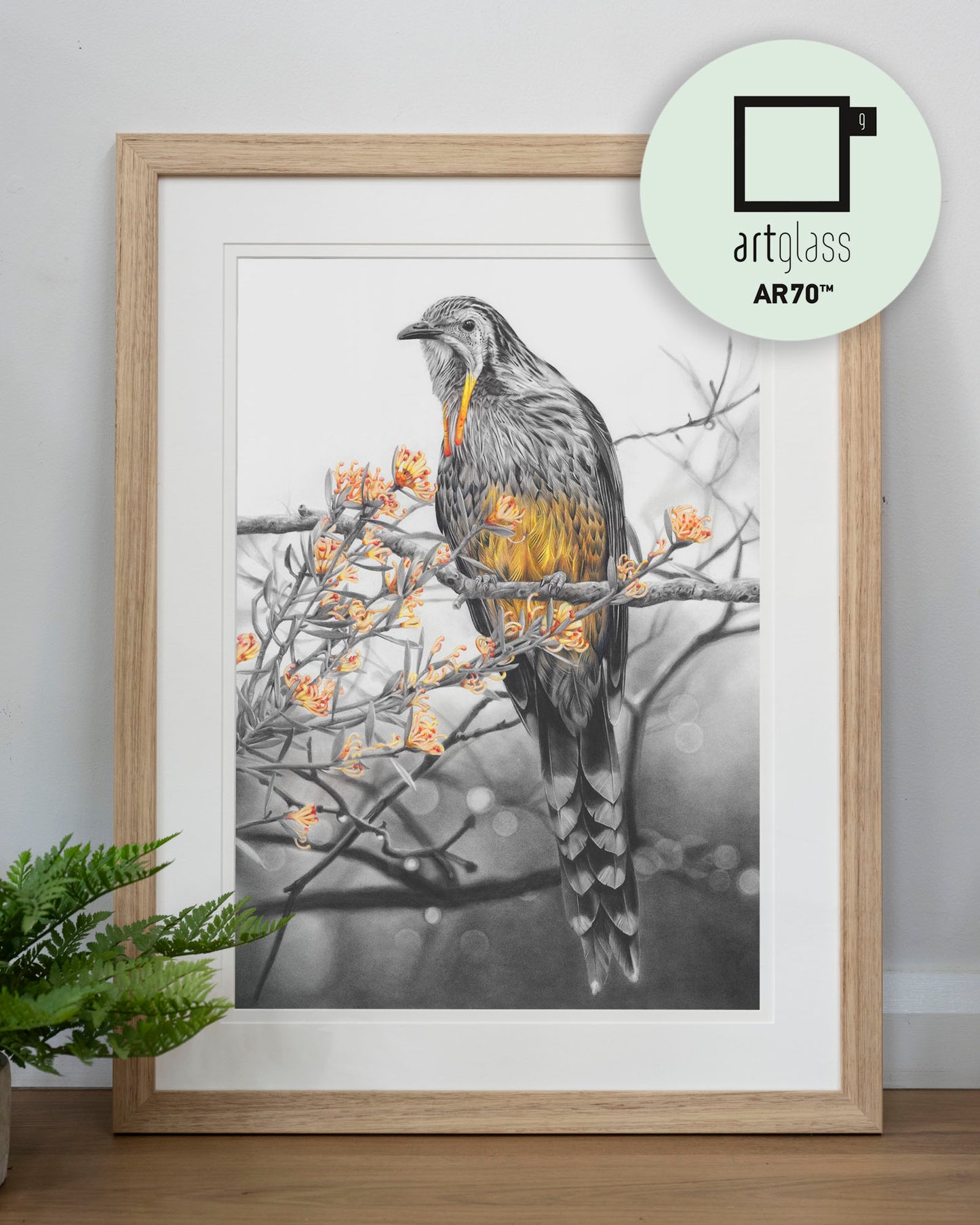 'Yellow Wattlebird' art print