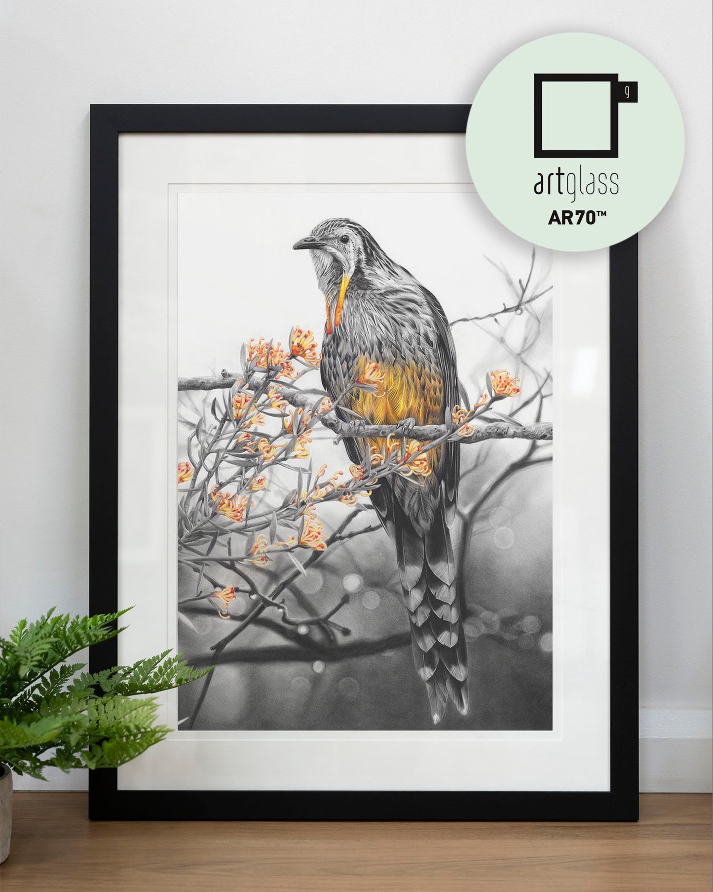 'Yellow Wattlebird' art print