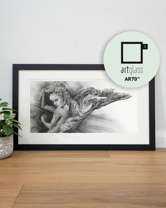 'Driftwood Angel' art print