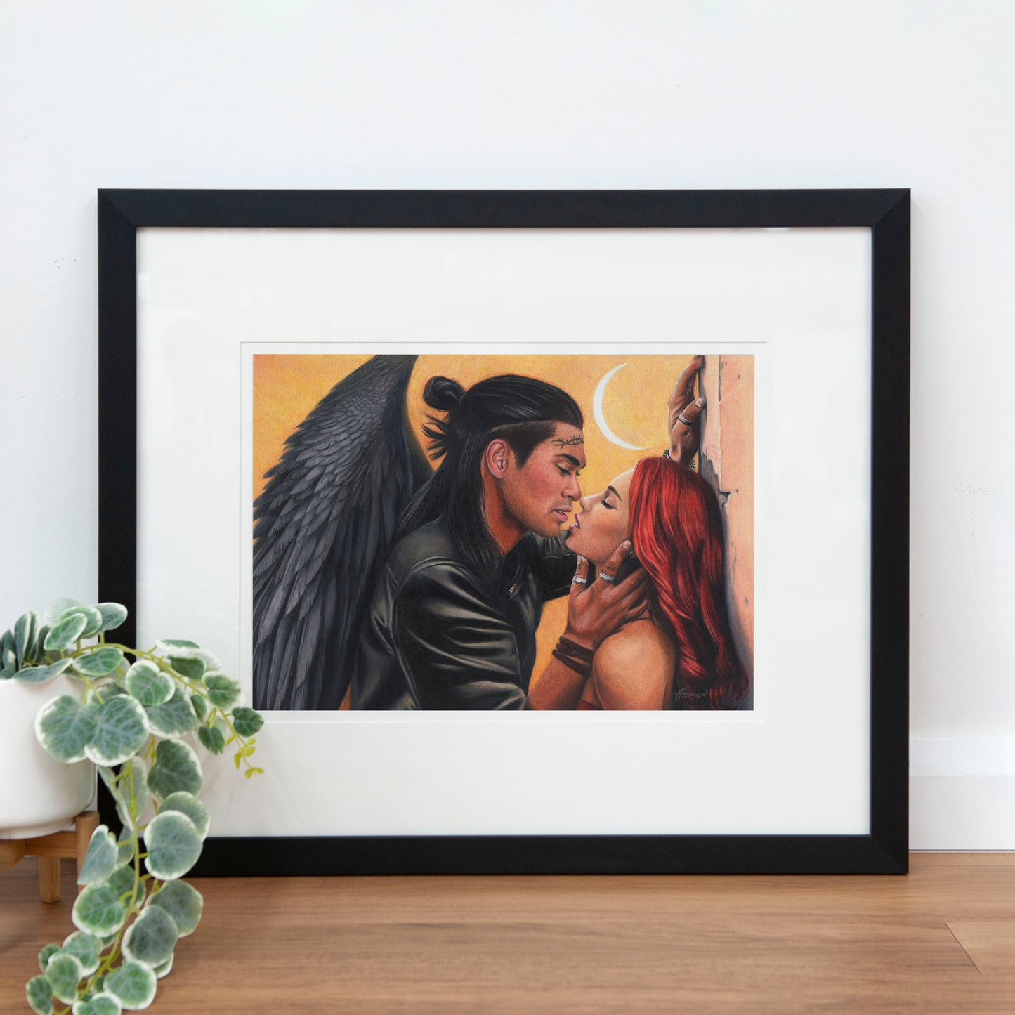 'Crescent Kiss' art print