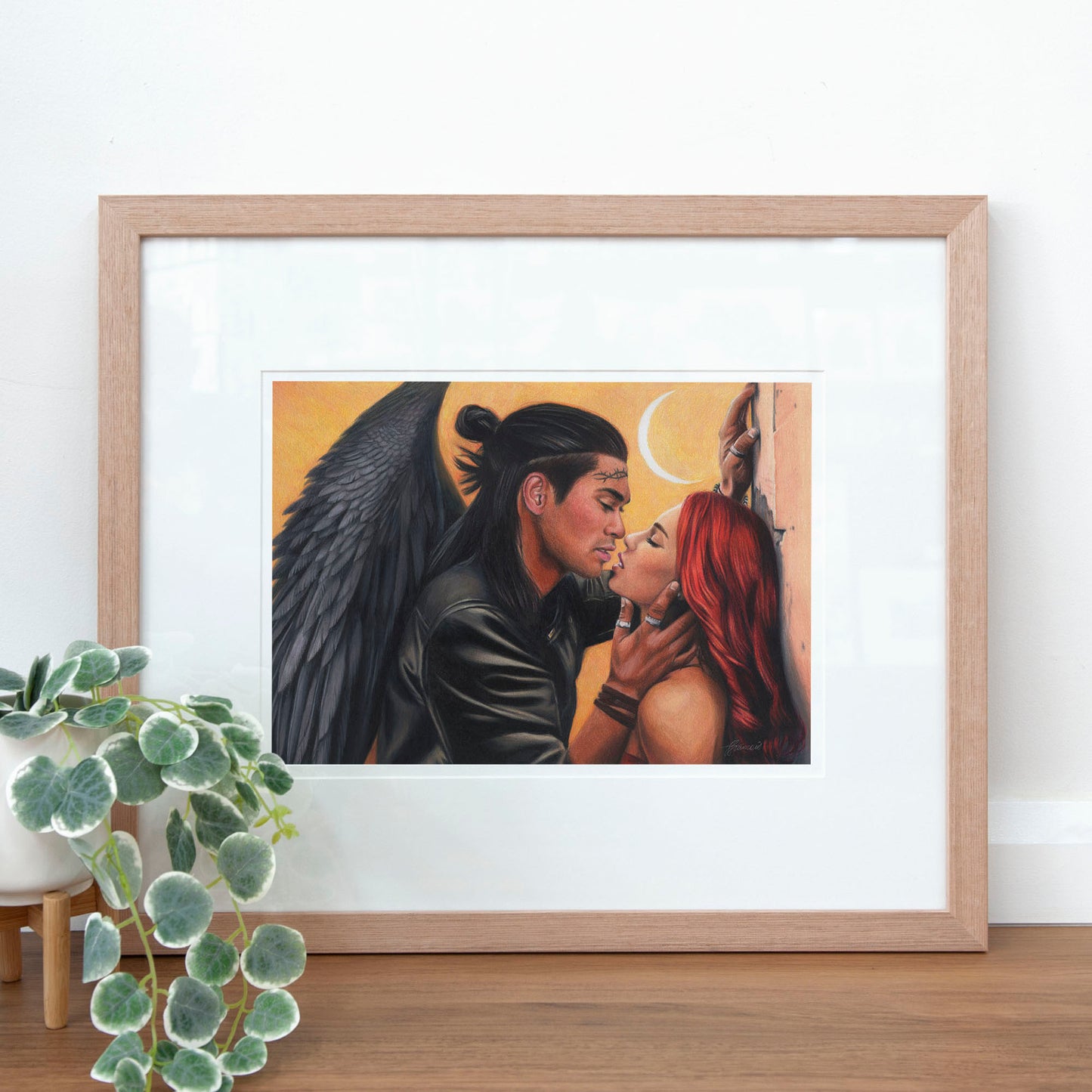 'Crescent Kiss' art print