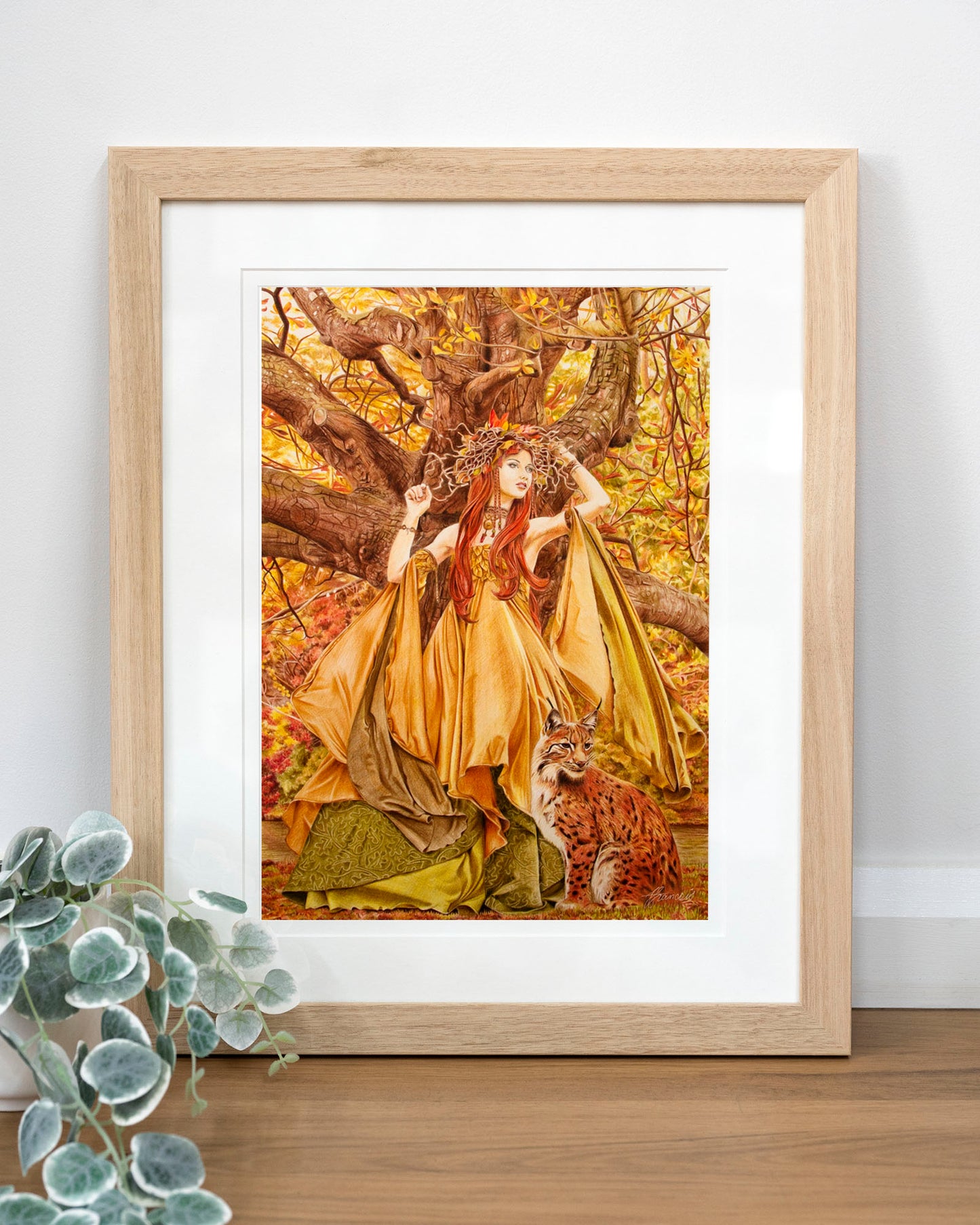 'Autumn Fairy' art print