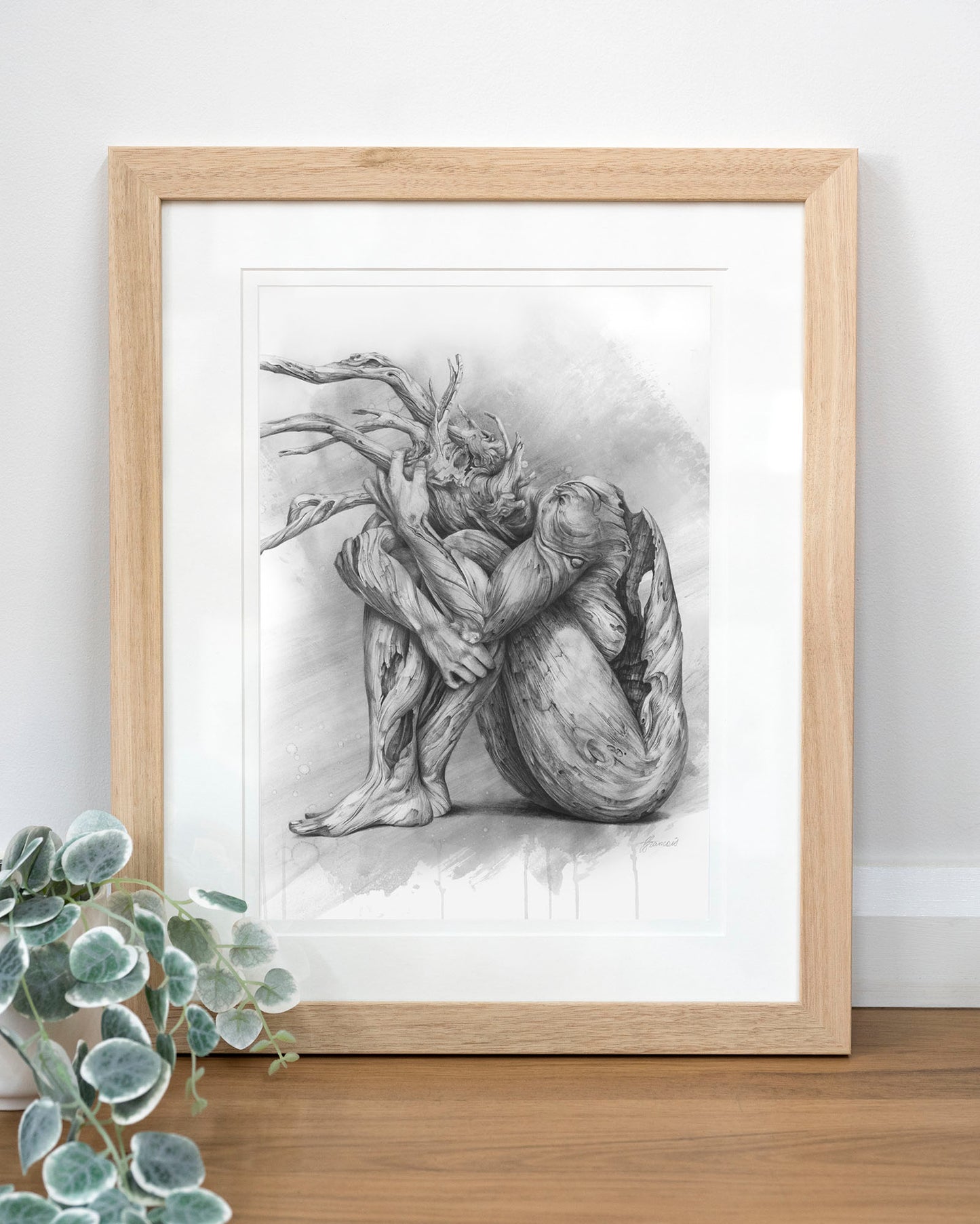 'Skin Deep'- greyscale art print
