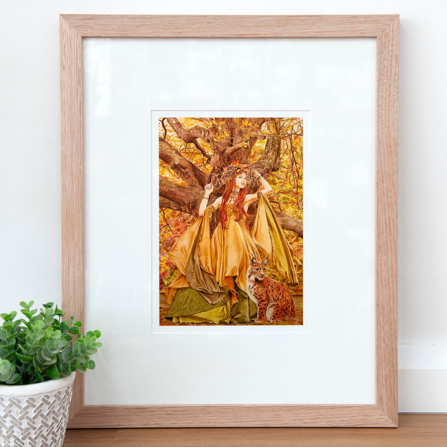 'Autumn Fairy' art print