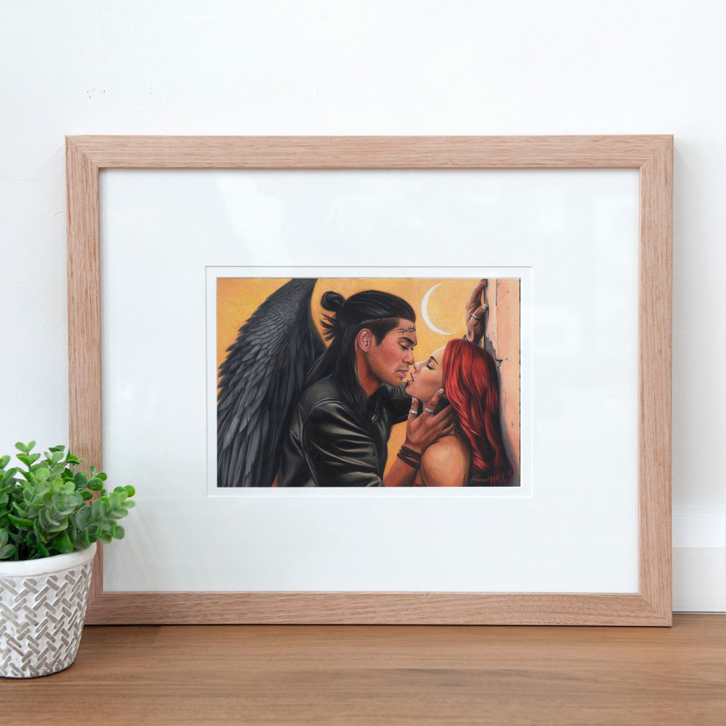 'Crescent Kiss' art print