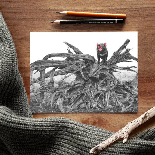 'Devil's Advocate' A5 art card