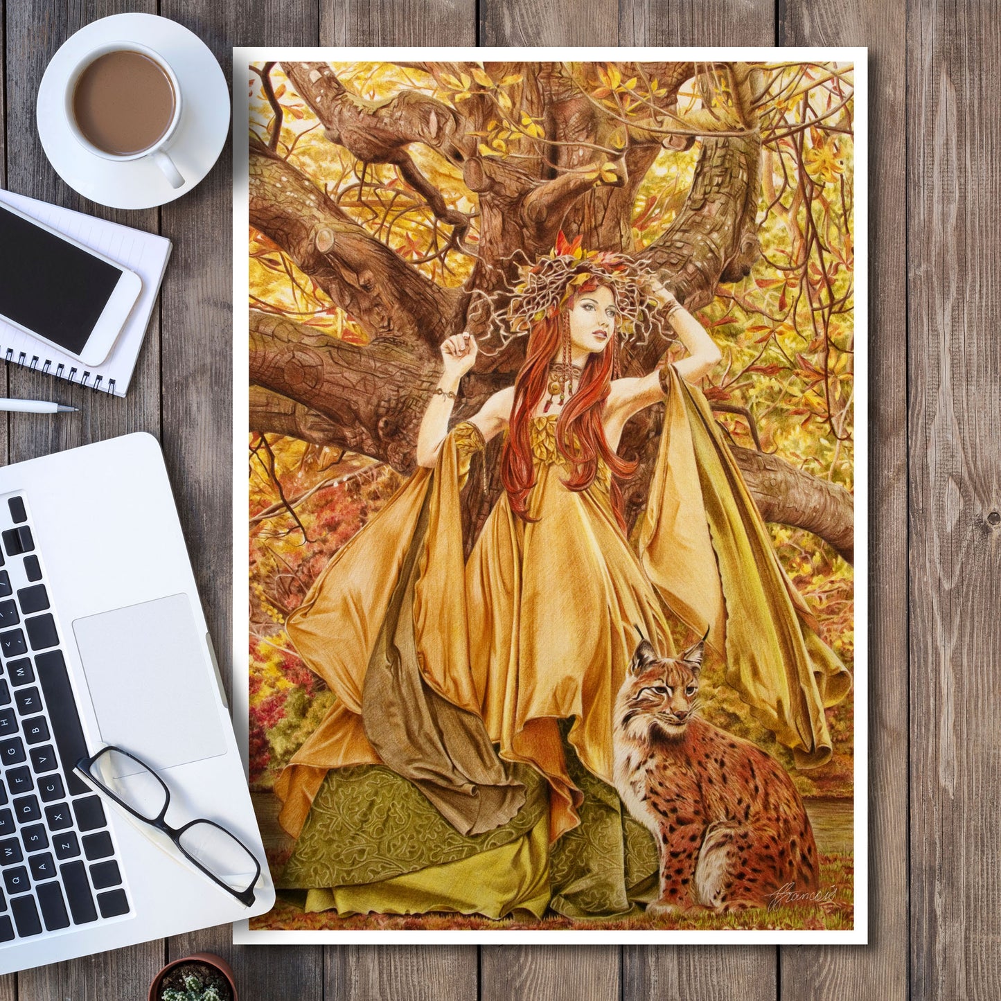 'Autumn Fairy' art print