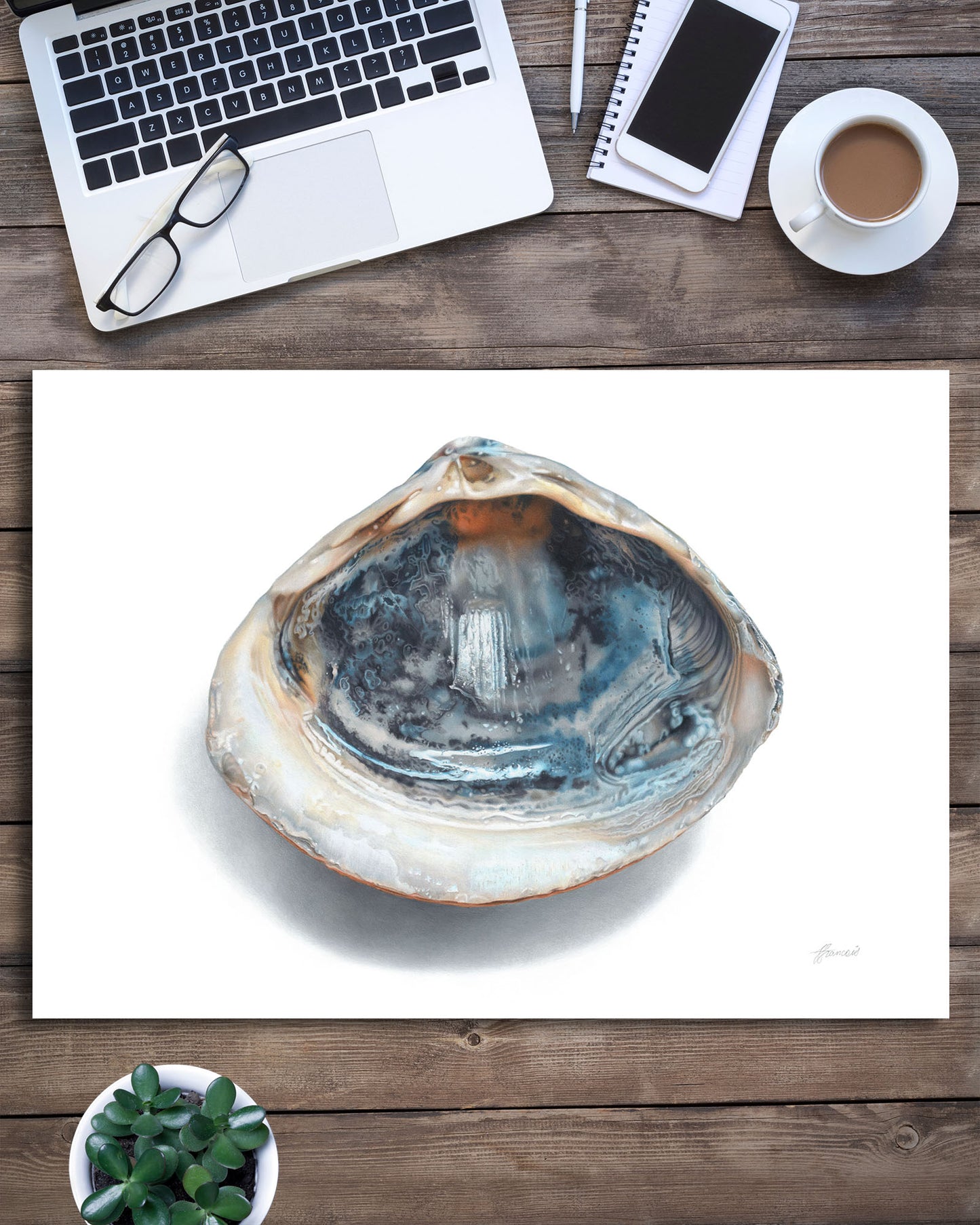 'Blue Shell' art print