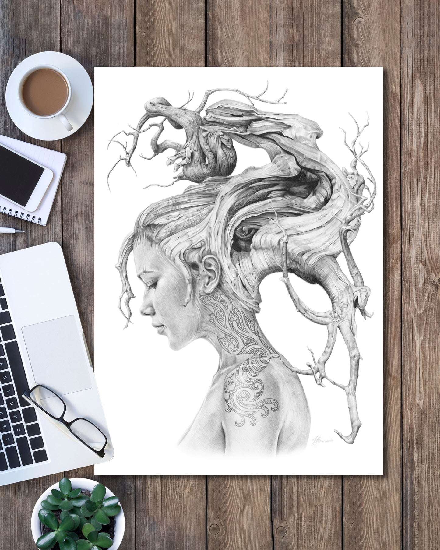 'Contemplation' art print