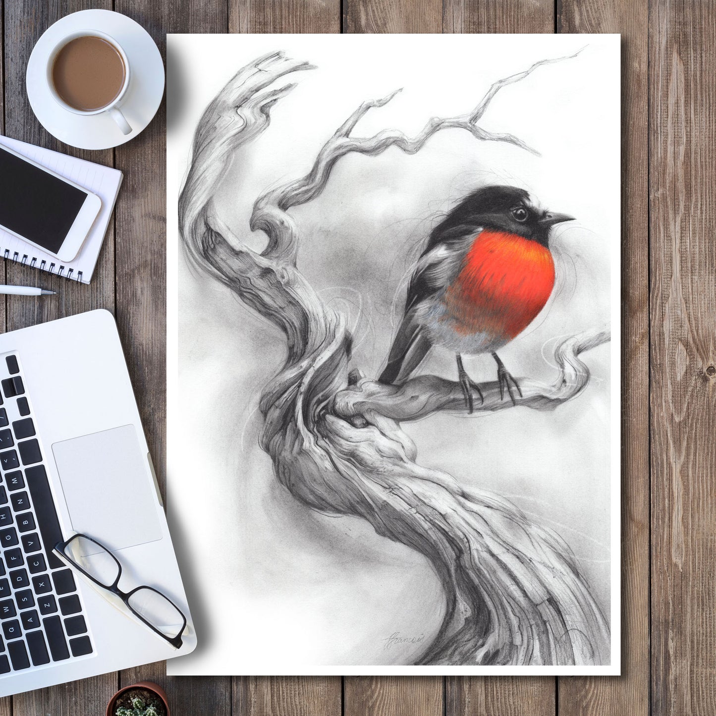 'Scarlet Robin' art print