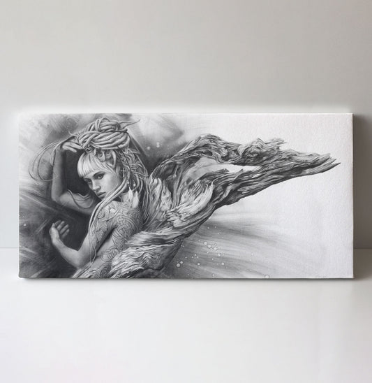 'Driftwood Angel' canvas print