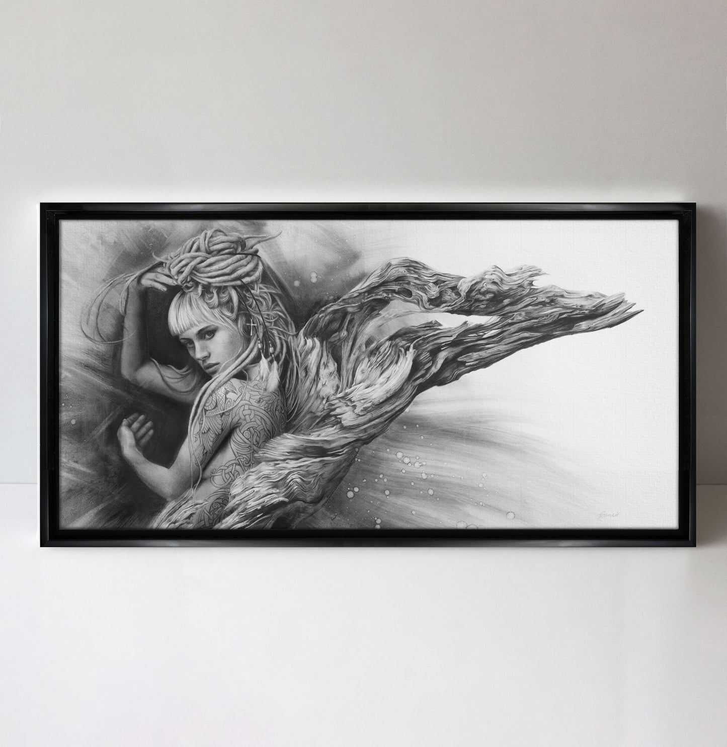 'Driftwood Angel' canvas print