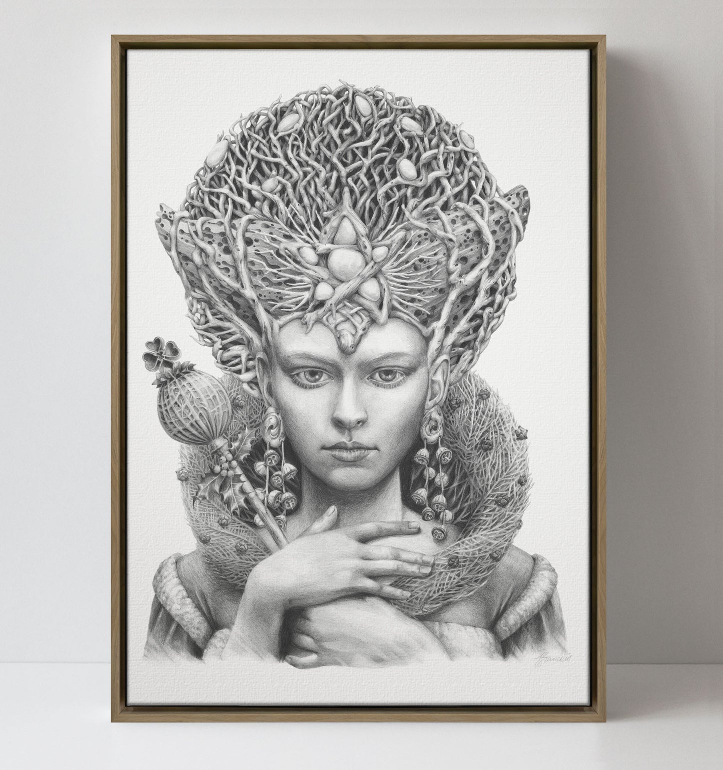 'Christmas Angel' canvas print