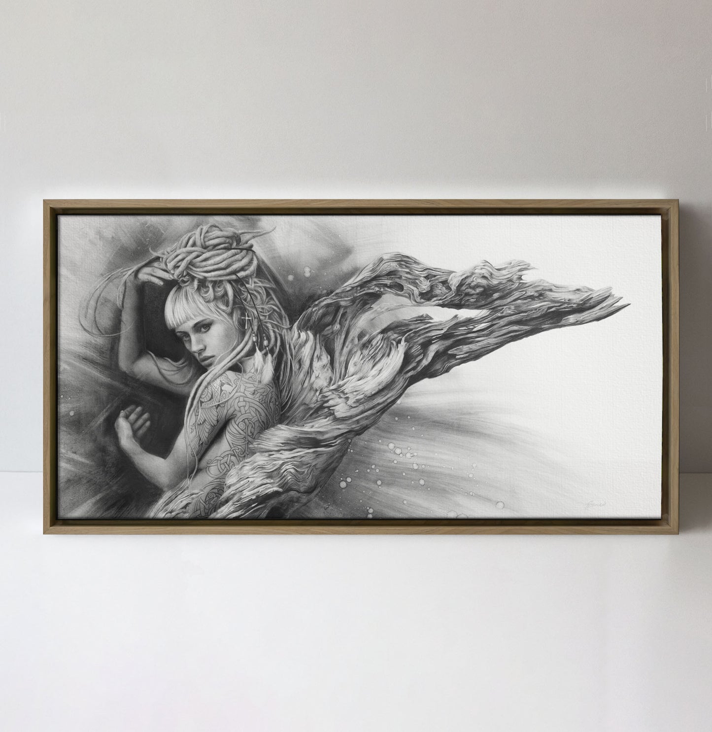 'Driftwood Angel' canvas print