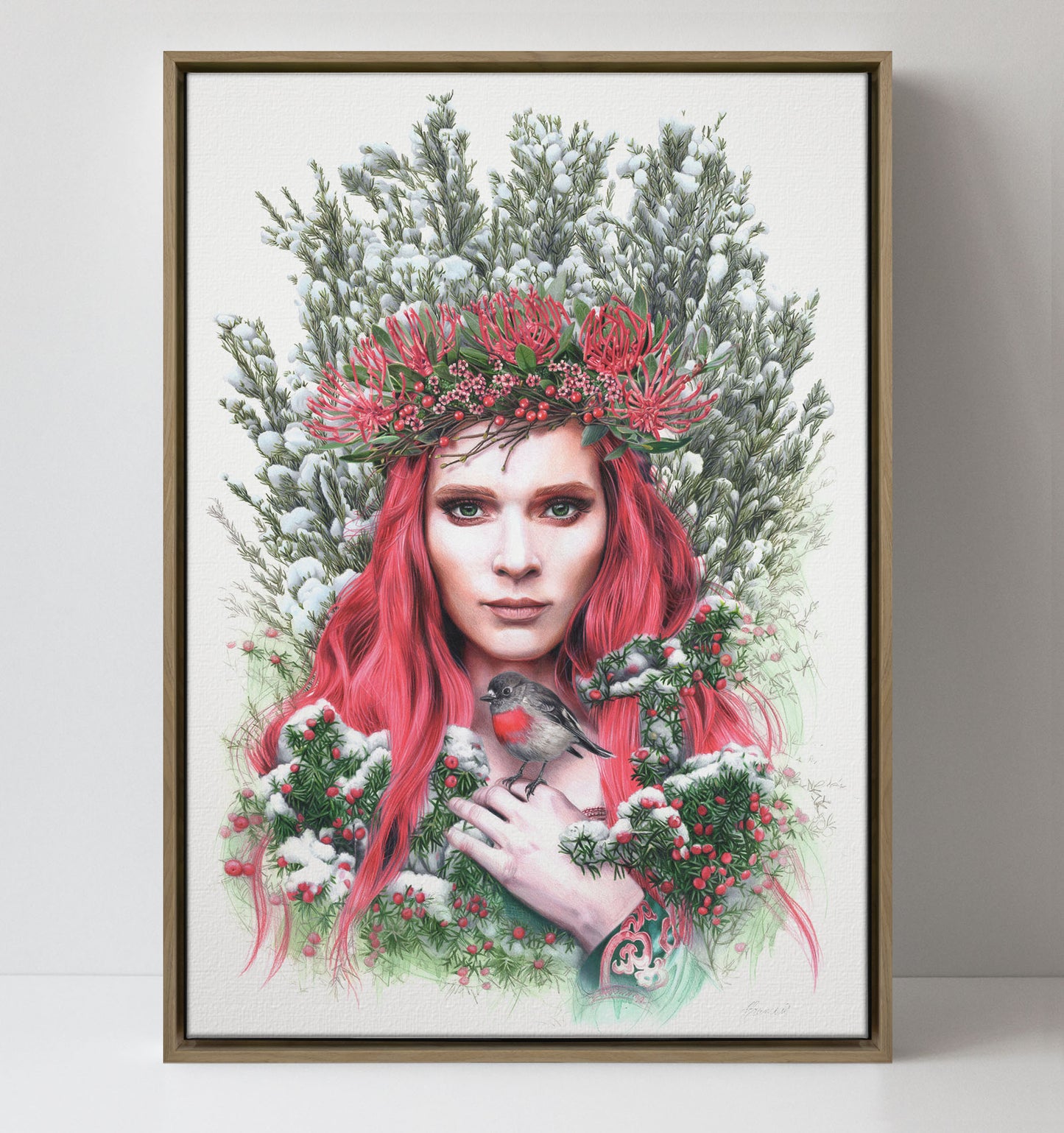 'Waratah Queen' canvas print