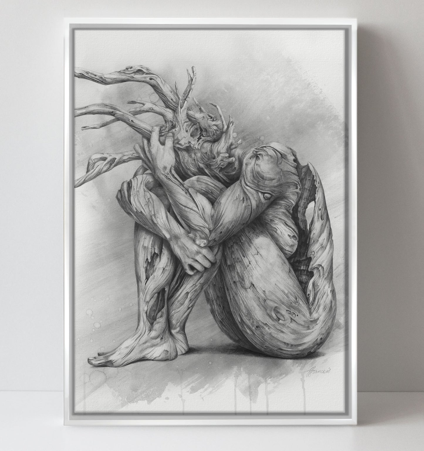 'Skin Deep' B&W canvas print