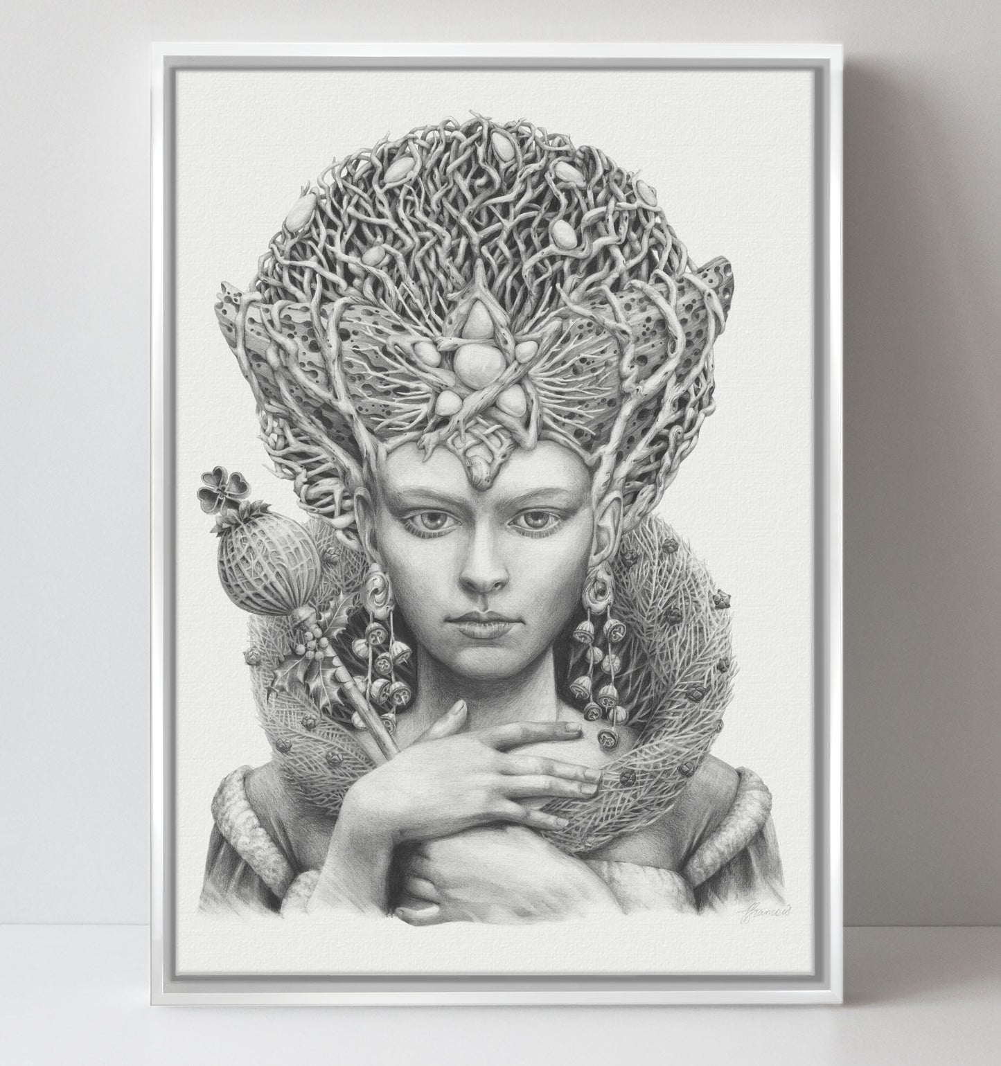 'Christmas Angel' canvas print
