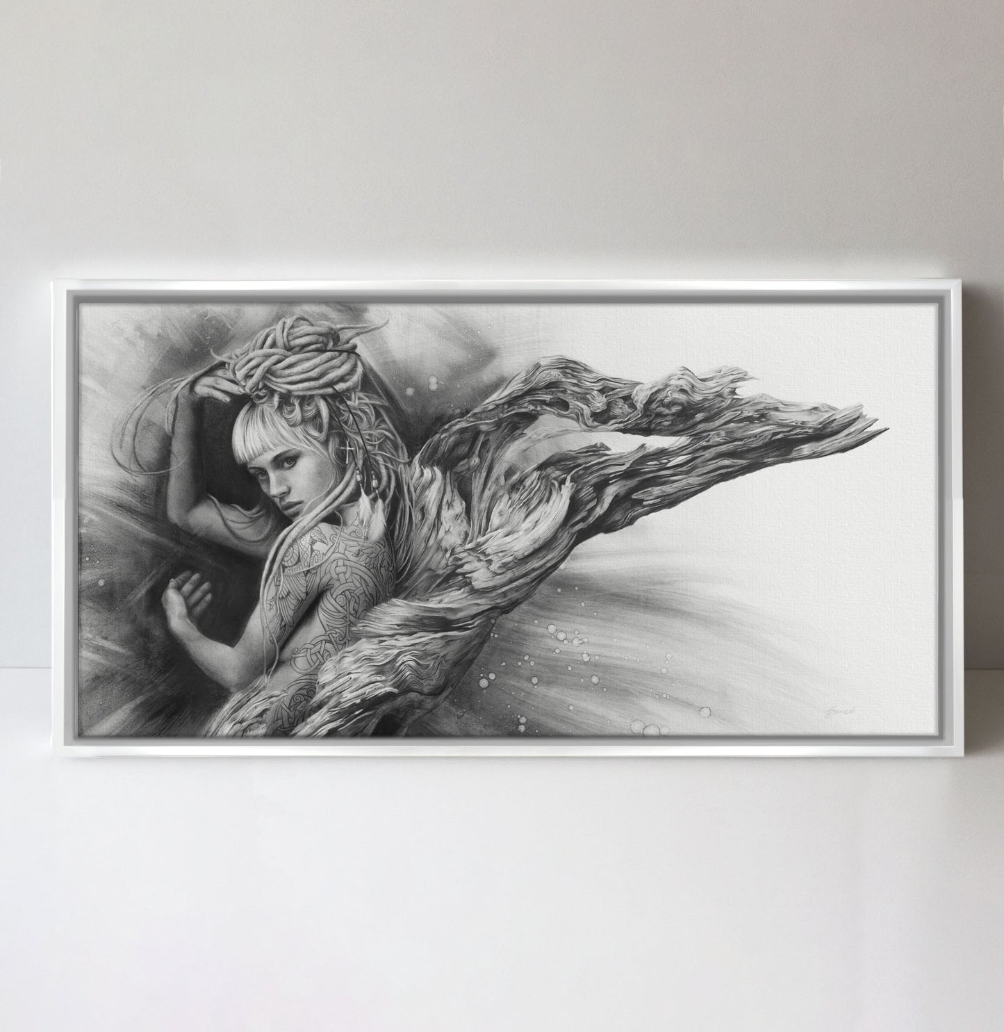 'Driftwood Angel' canvas print