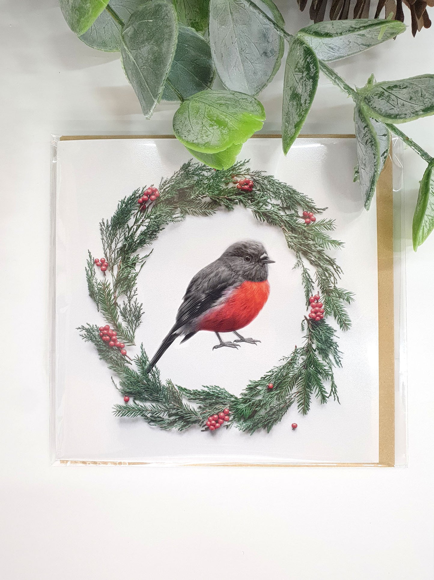 'Red Robin' Christmas card