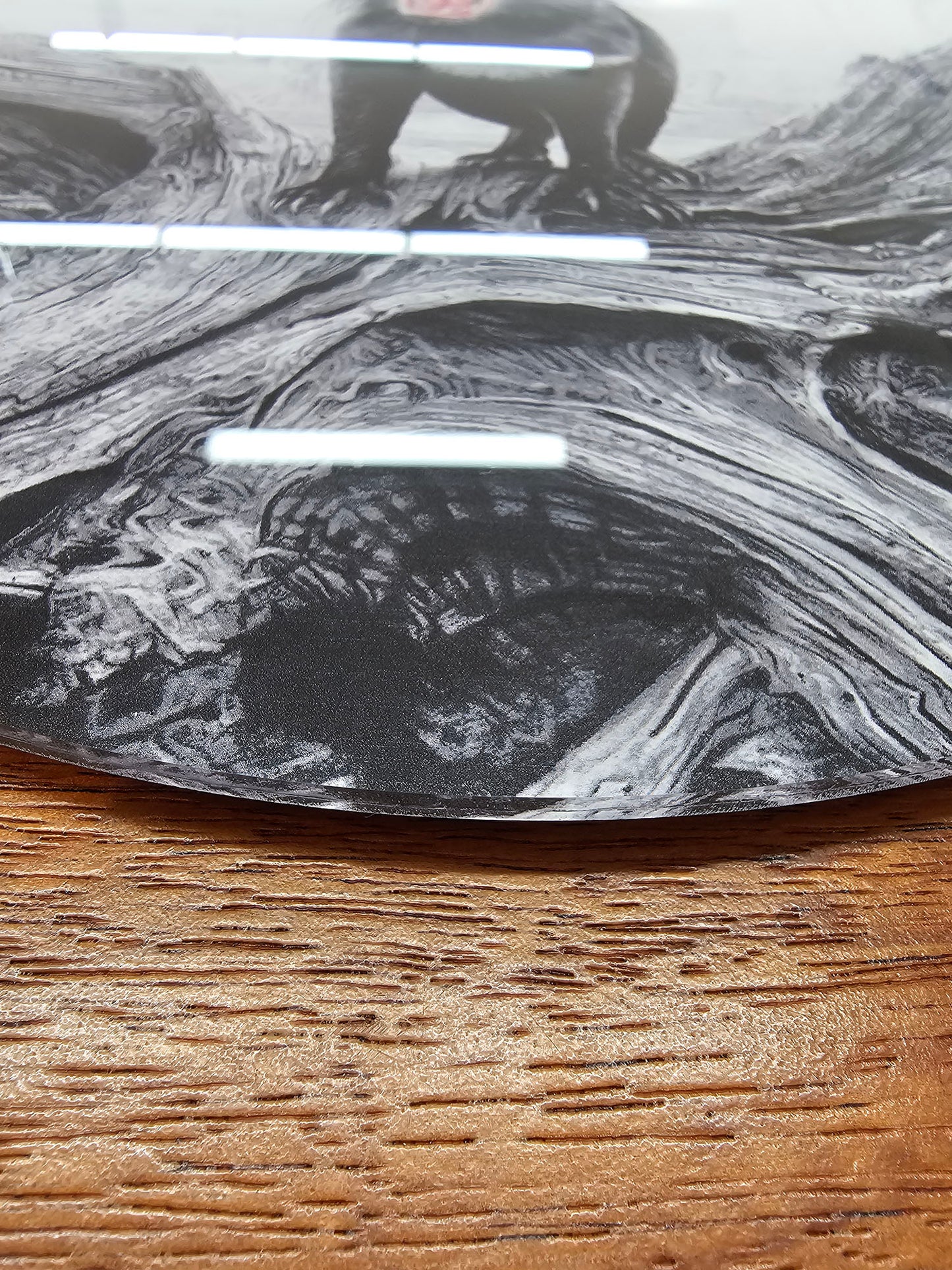 'Devil's Advocate' circular acrylic print