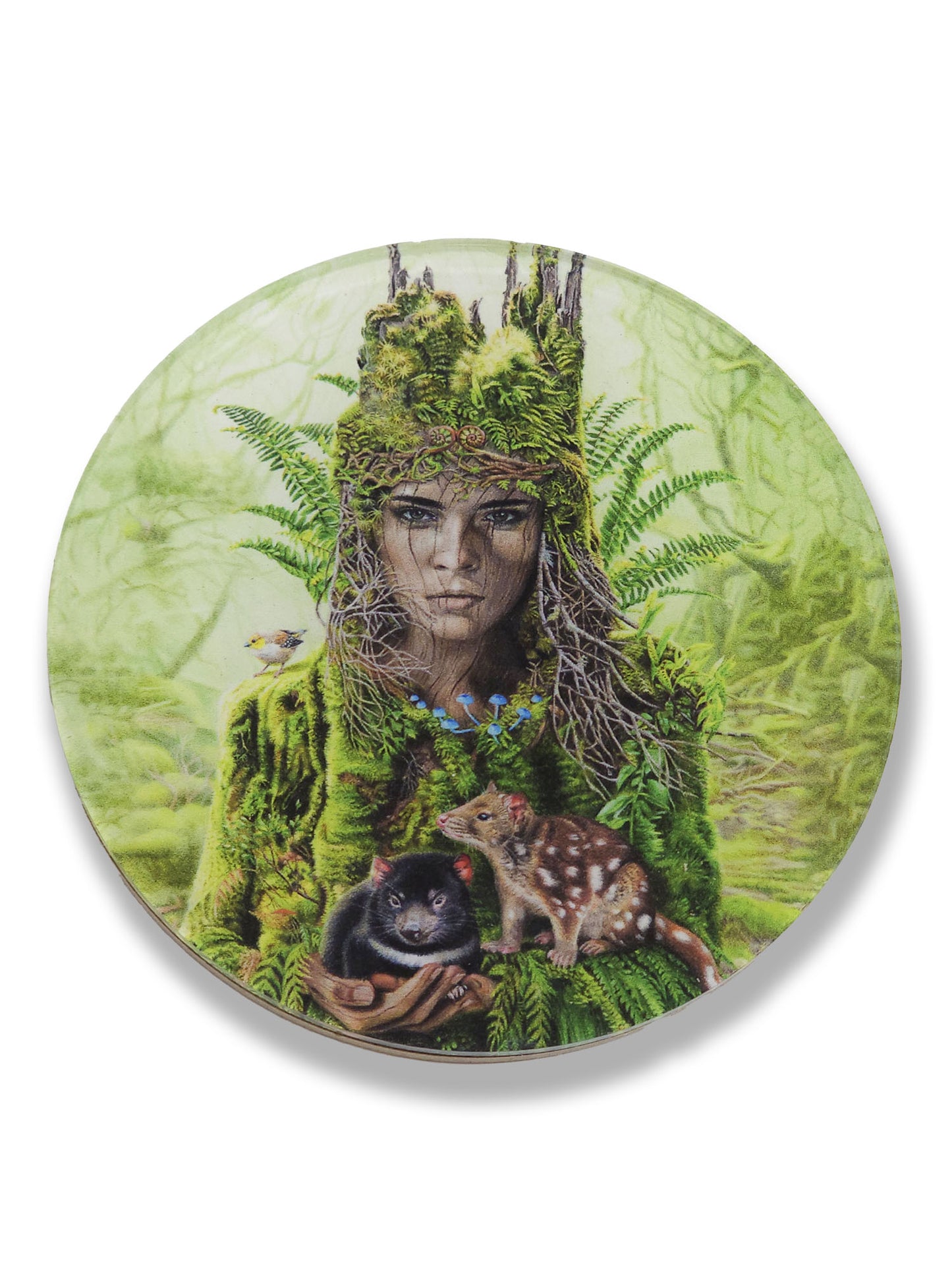 'Forestborn' acrylic coaster