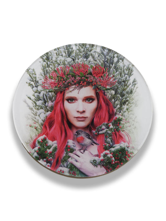 'Waratah Queen' acrylic coaster
