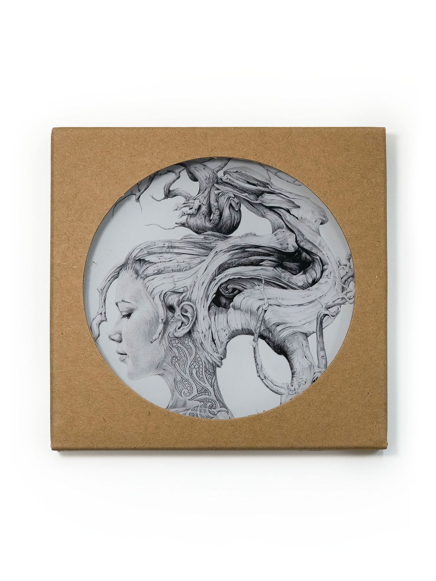 'Contemplation' acrylic coaster