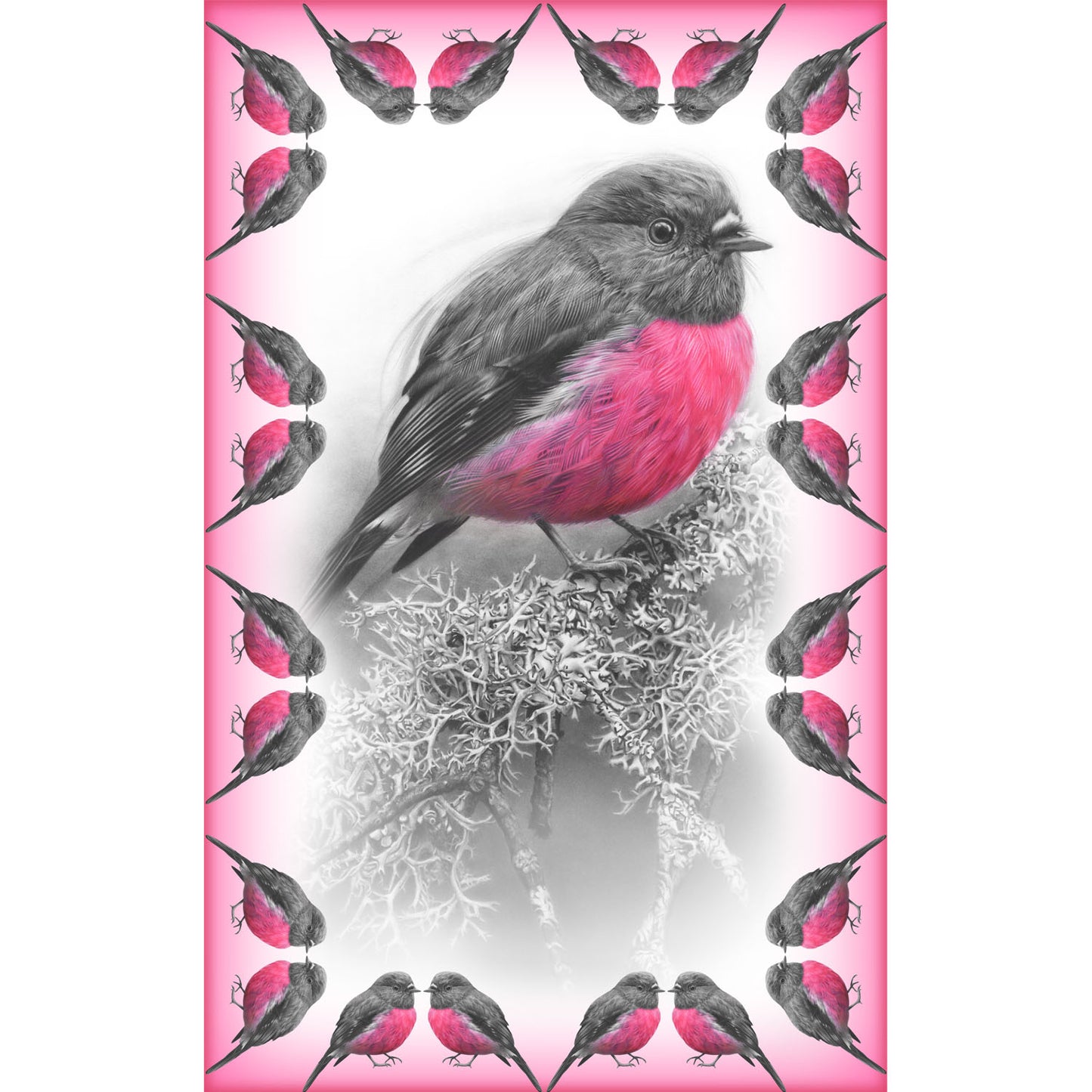 'Pink Robin' Scarf
