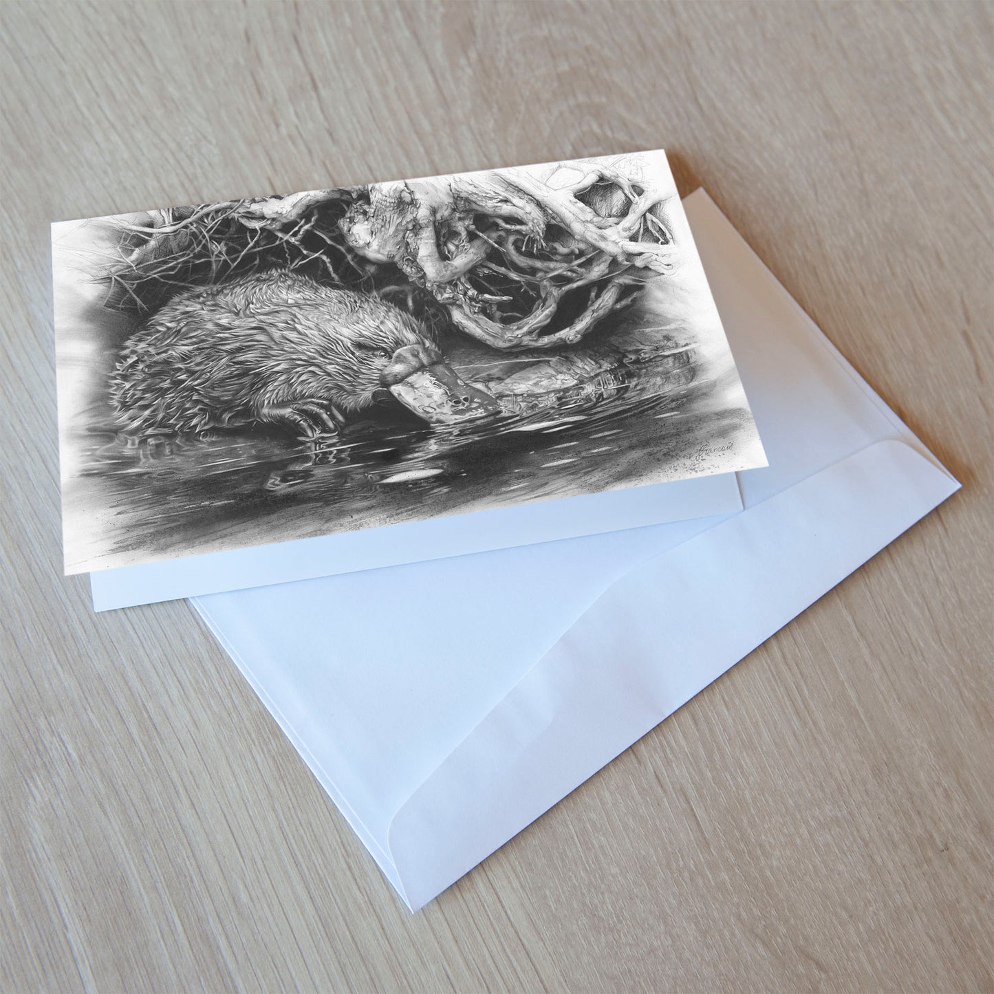'Platypus' greeting card