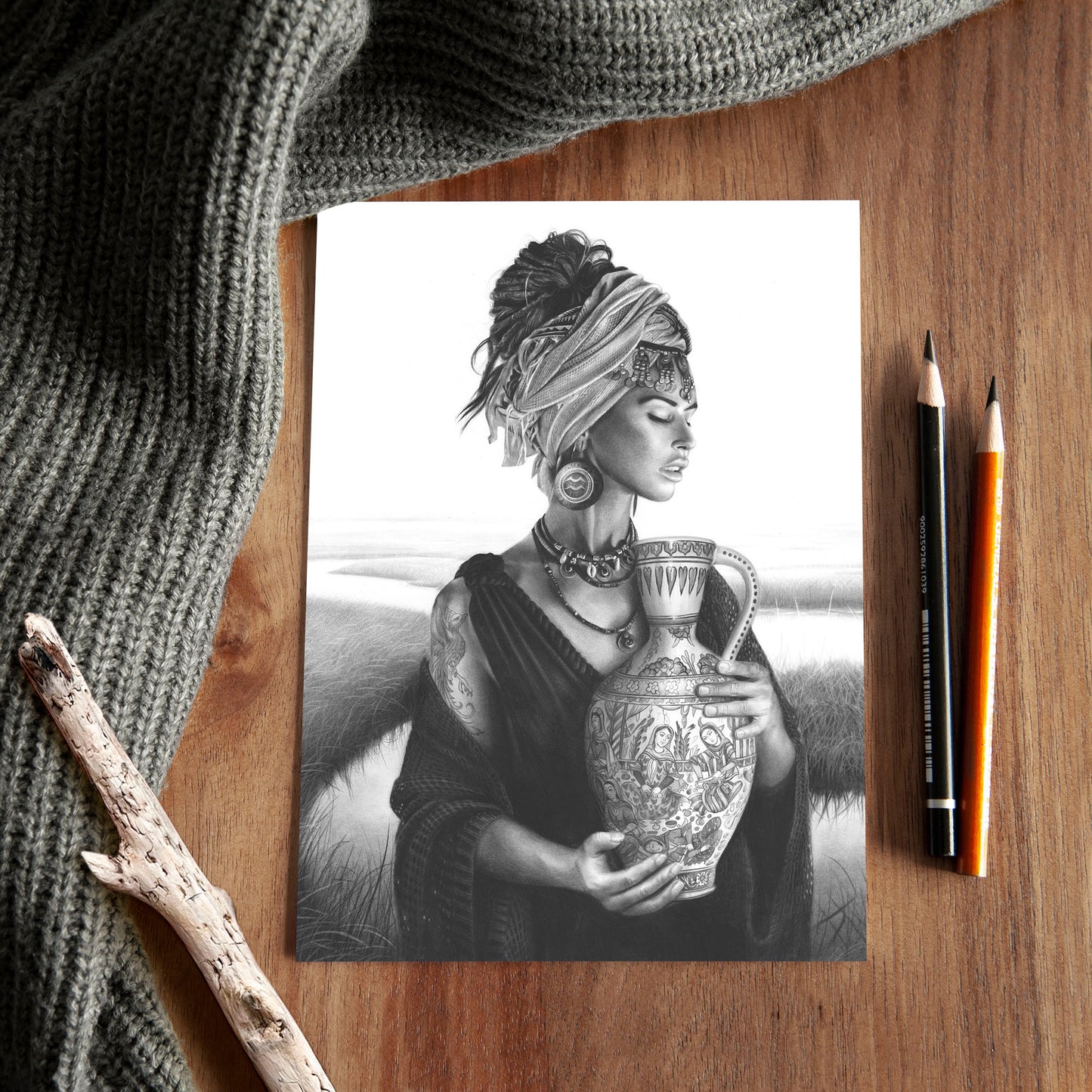 'Aquarius' A5 art card