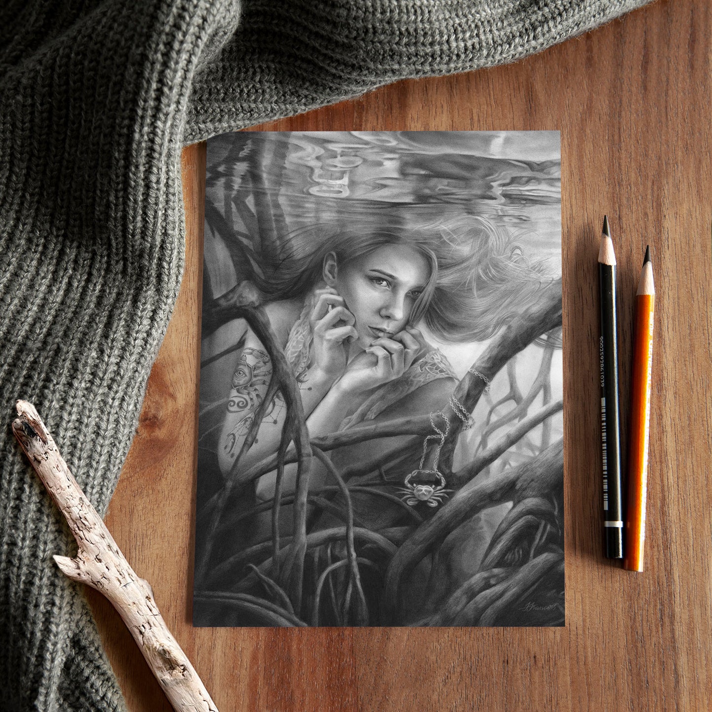 'Cancer' A5 art card