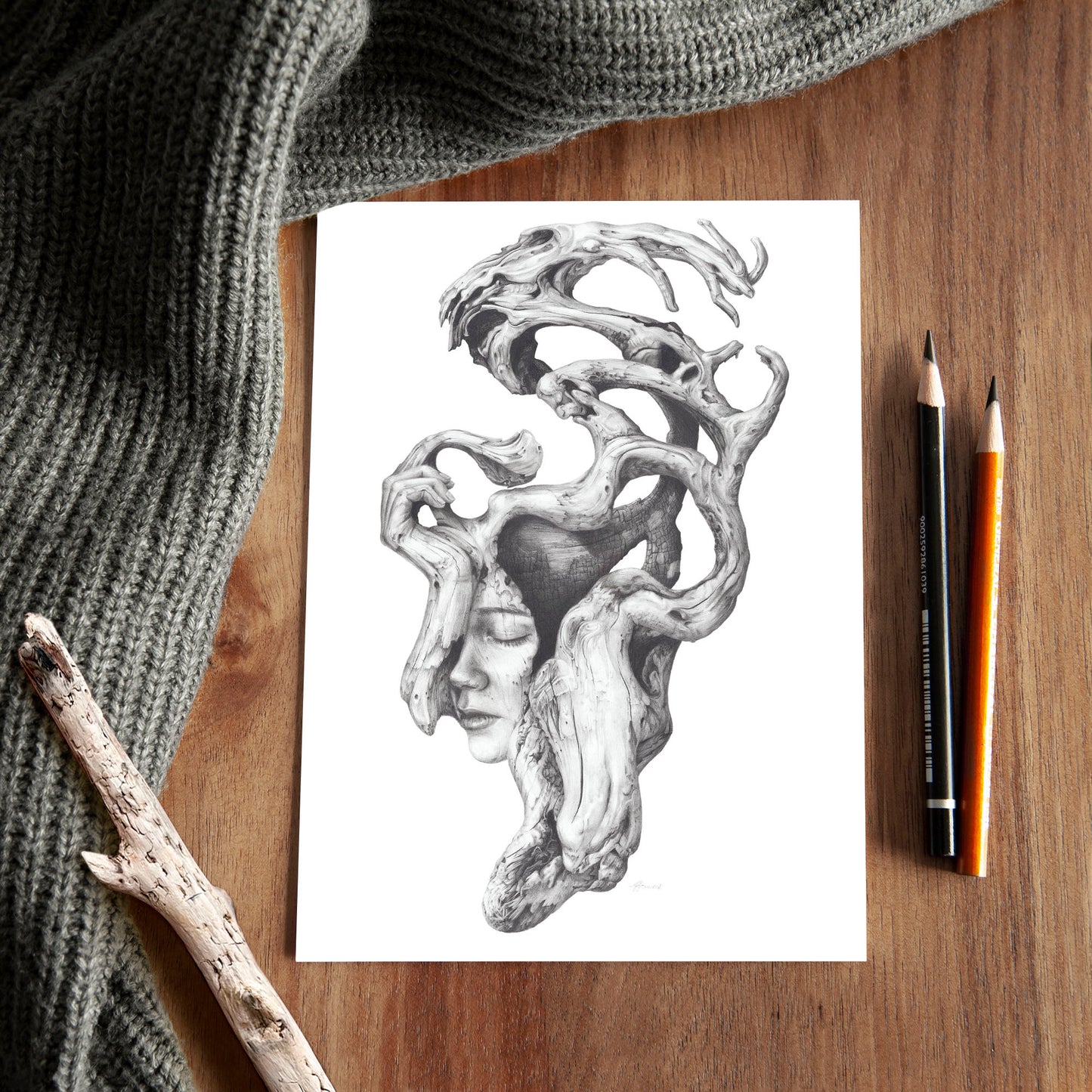 'Driftwood Souls 2' A5 art card