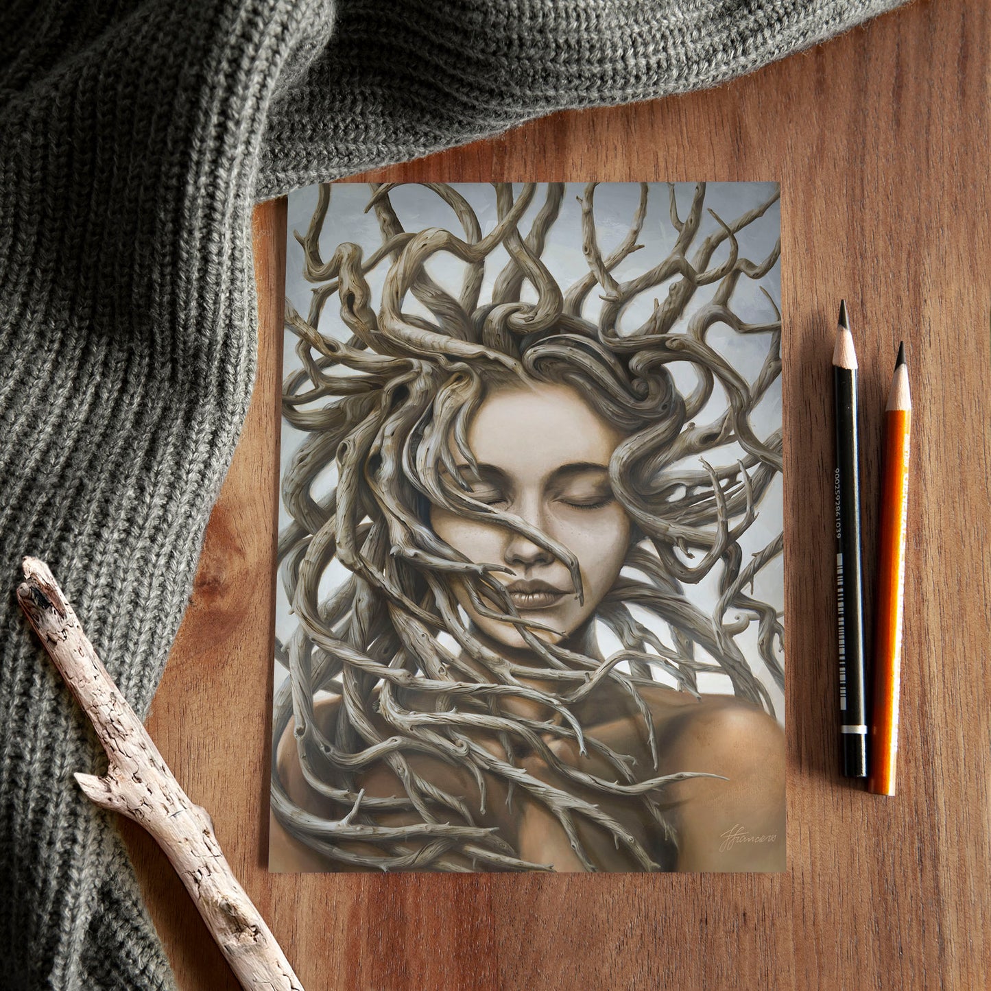 'Gaia' A5 art card