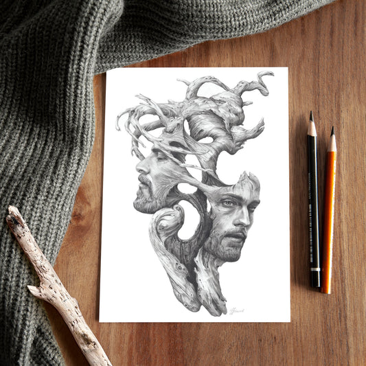 'Janus' A5 art card