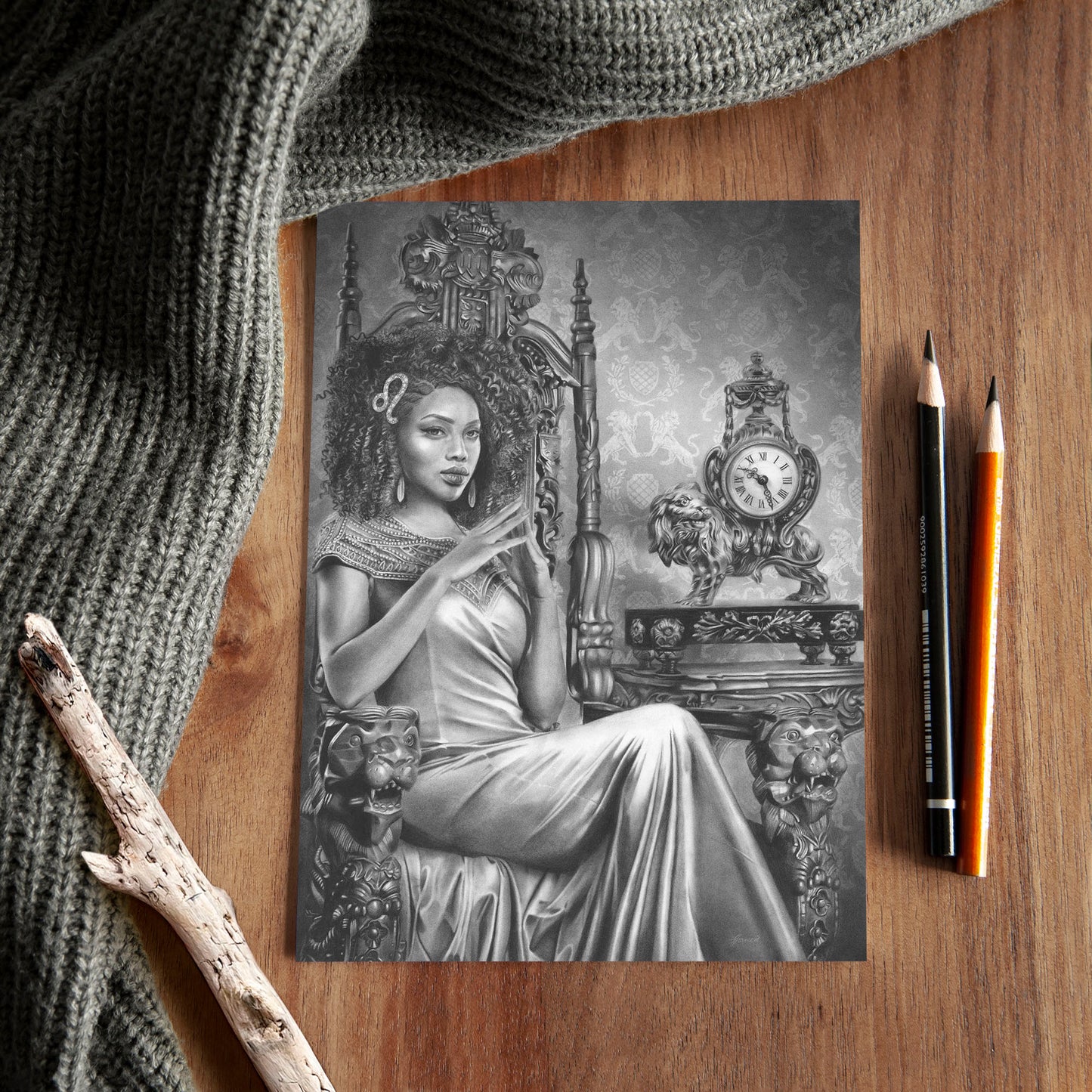 'Leo' A5 art card