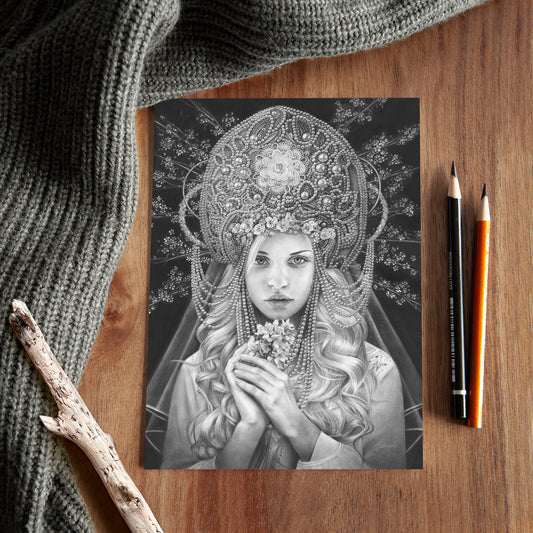 'Virgo' A5 art card