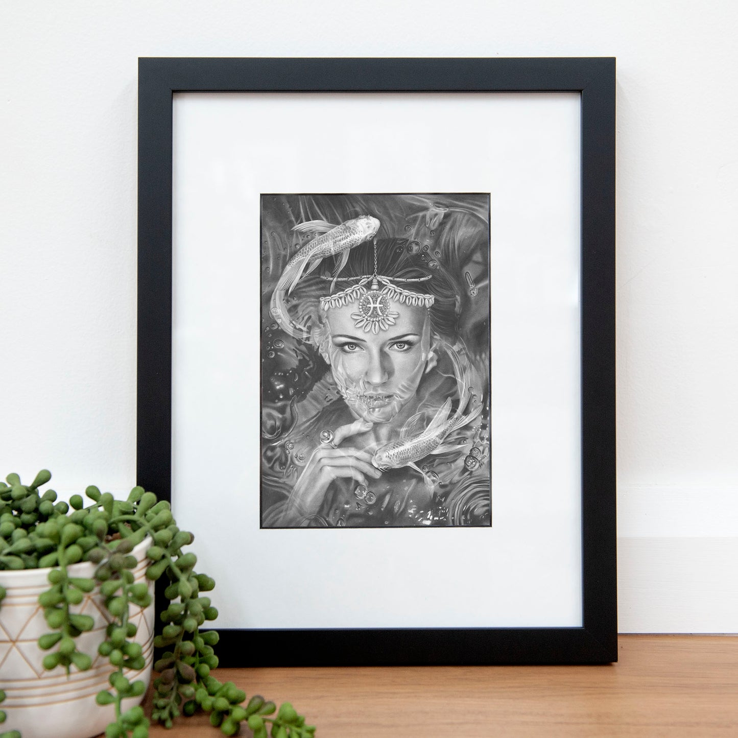 'Pisces' A5 art card